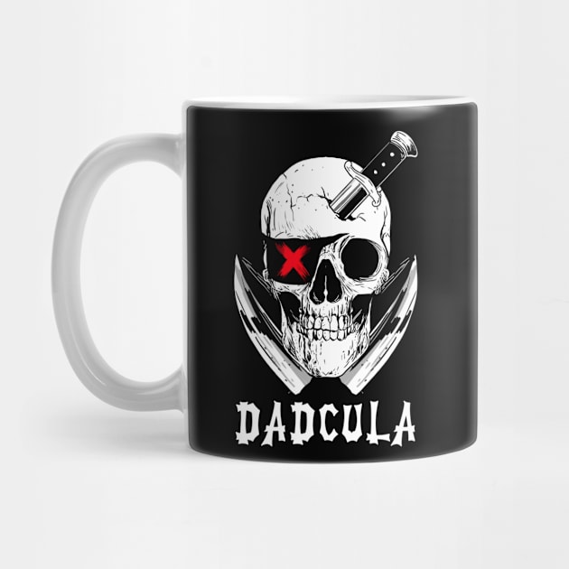 DADCULA - Dad Halloween Costume Skull Funny Scary Daddy by Retro Vintage